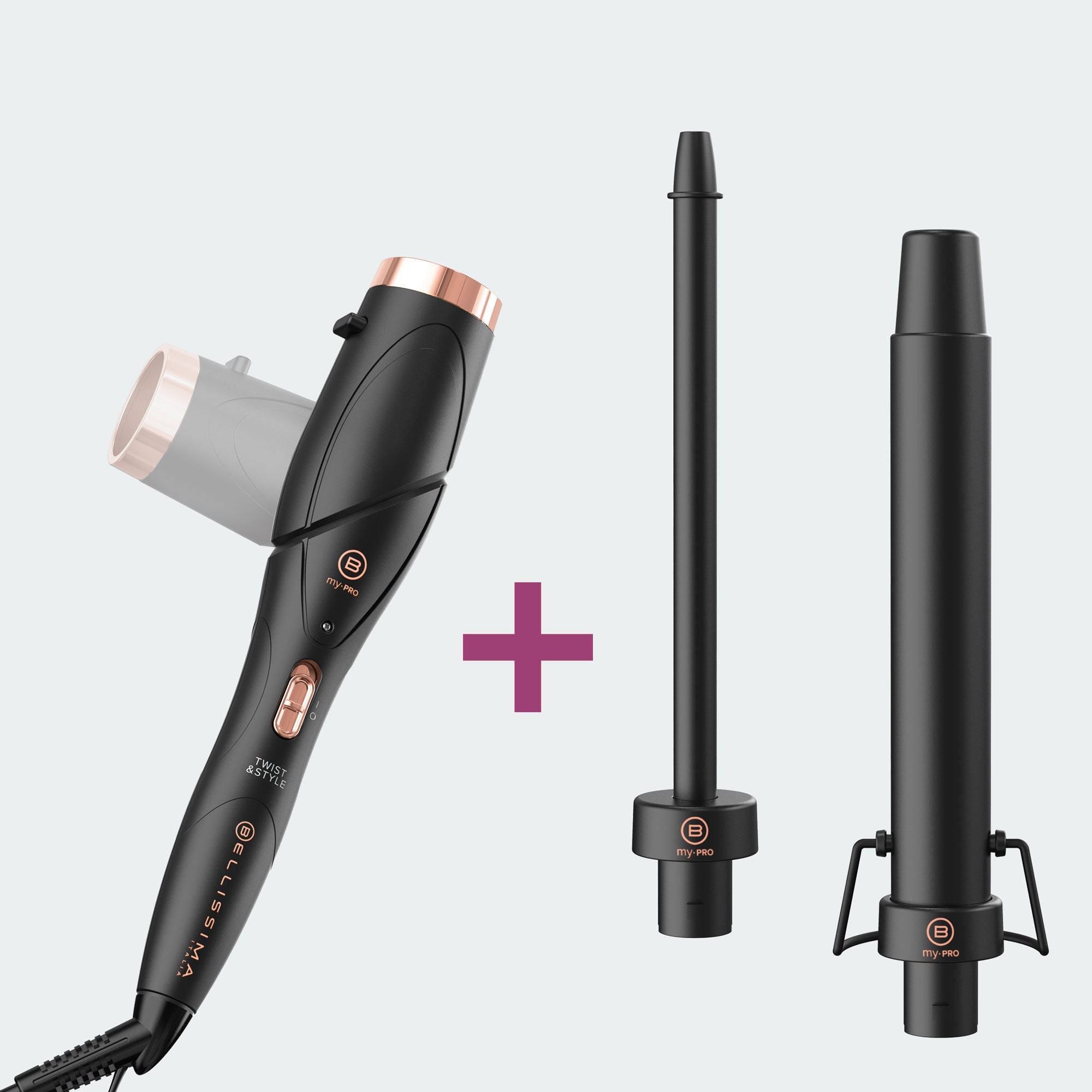 Kit ricci morbidi o stretti con base Twist & Style® e 2 accessori