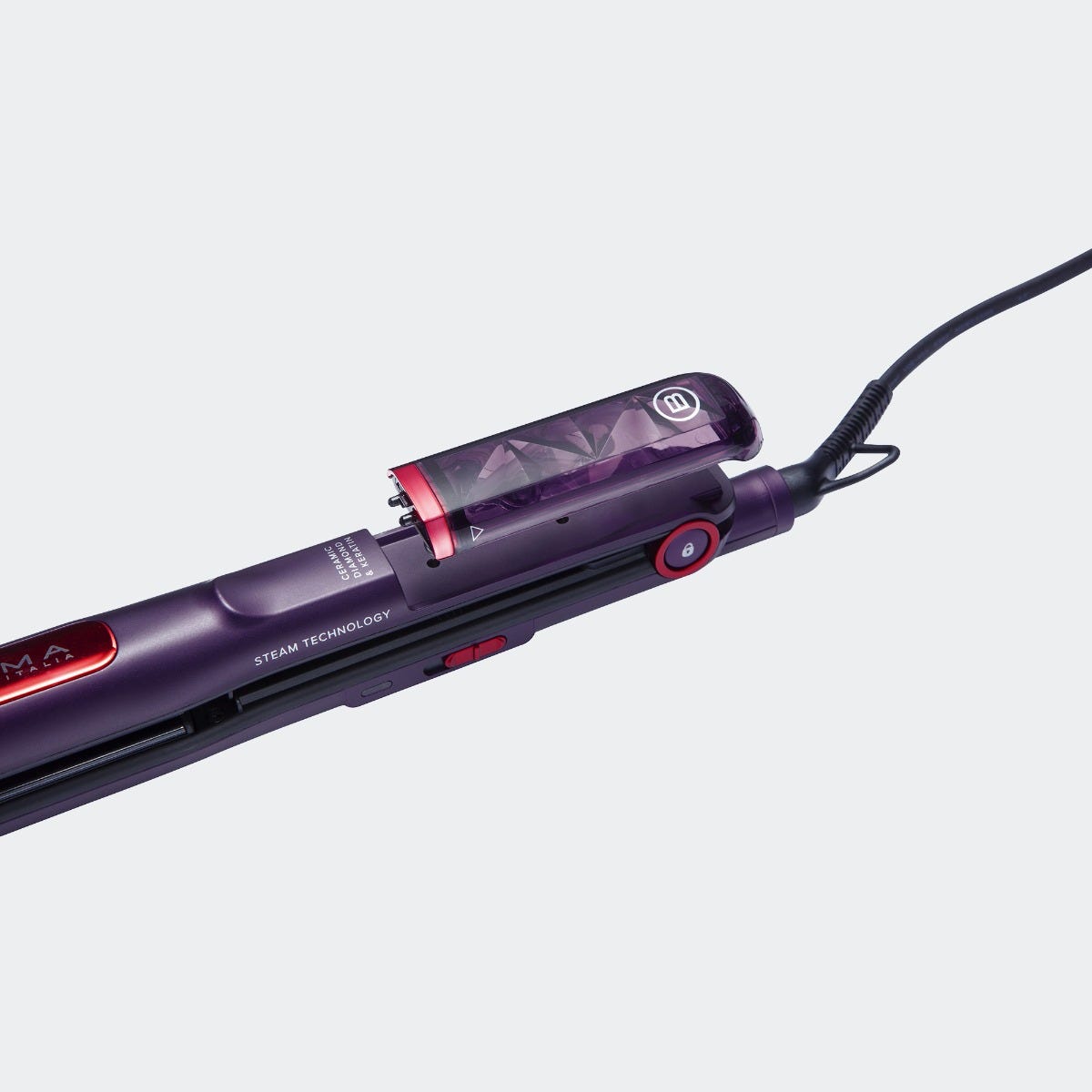 Piastra a vapore con Ceramic Diamond & Keratin Cyber Glam®