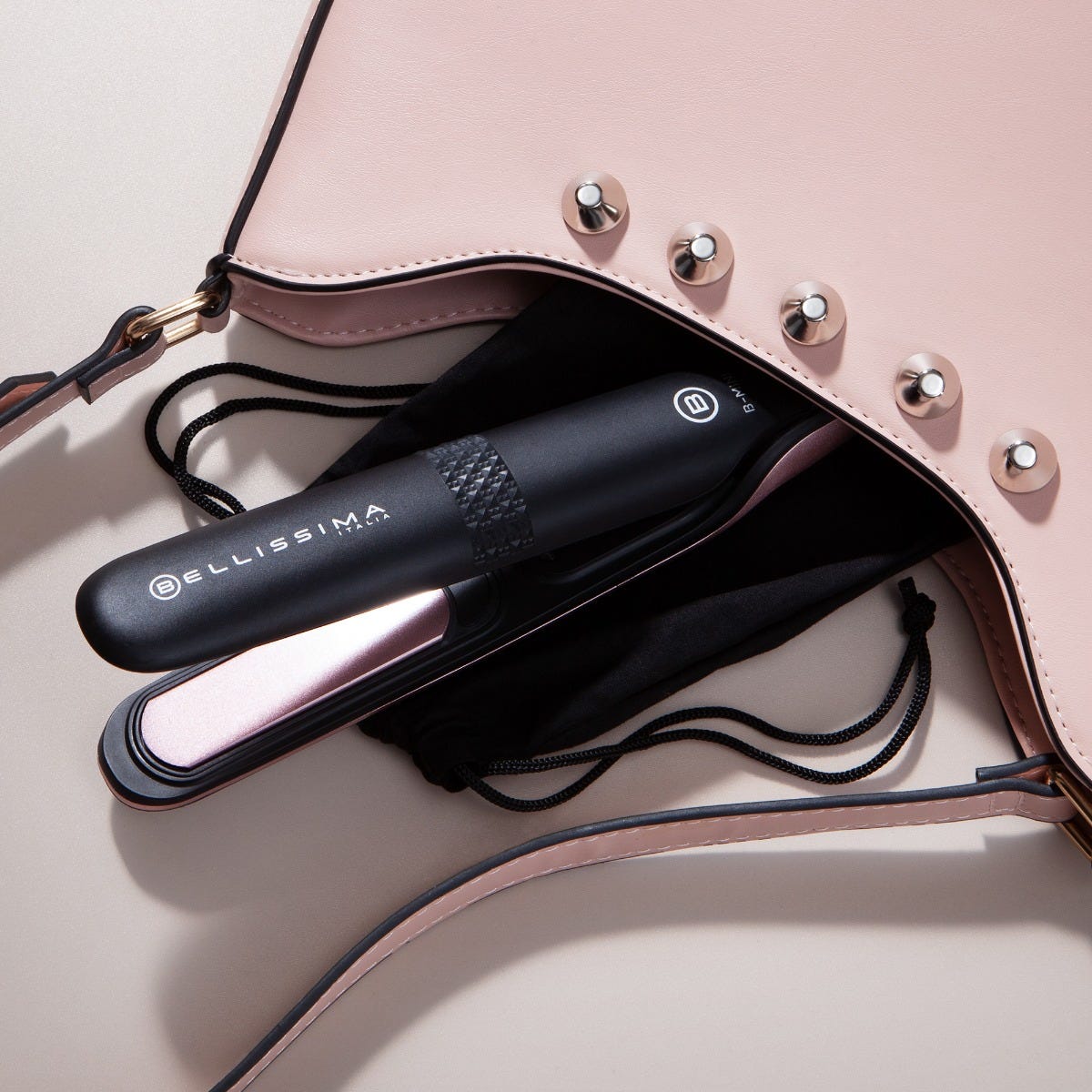 Piastra da viaggio in ceramica con beauty bag B-Mini